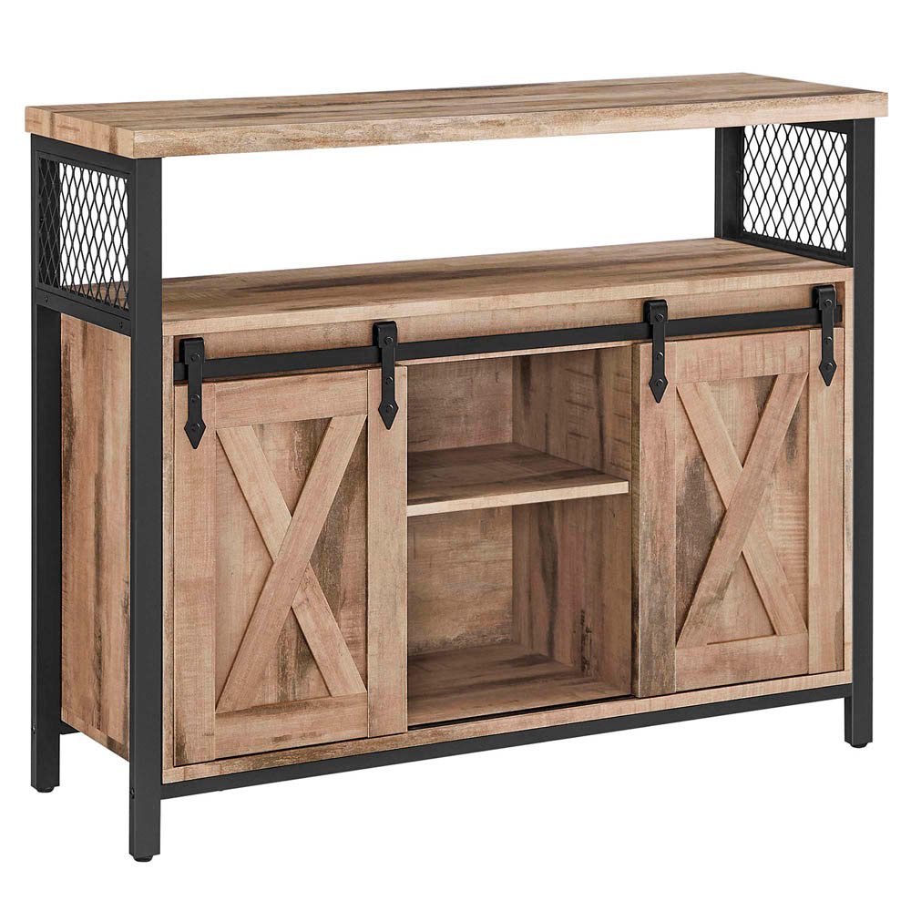 VASAGLE Sideboard LSC092B50 natur 100 0 x 33 0 x 80 0 cm buroplus