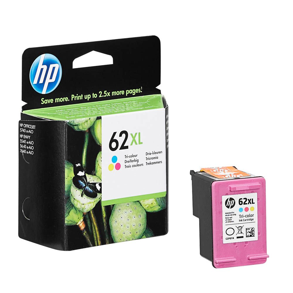 HP 62XL C2P07AE color Druckerpatrone