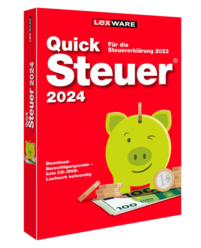 LEXWARE QuickSteuer 2024 (für Das Steuerjahr 2023) Software Vollversion ...